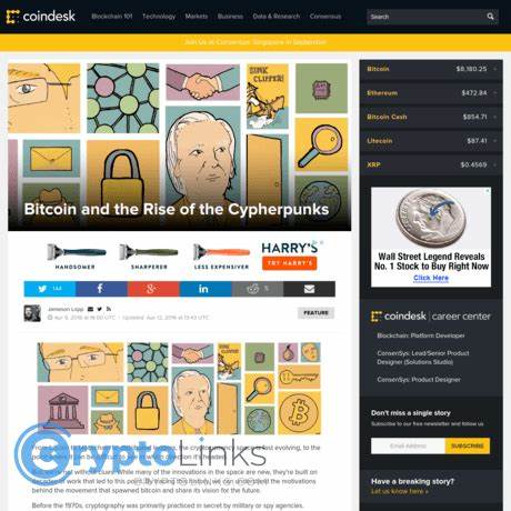 Bitcoin and the Rise of the Cypherpunks - CoinDesk
