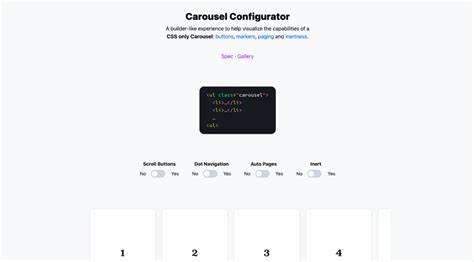CSS Carousel Configurator
