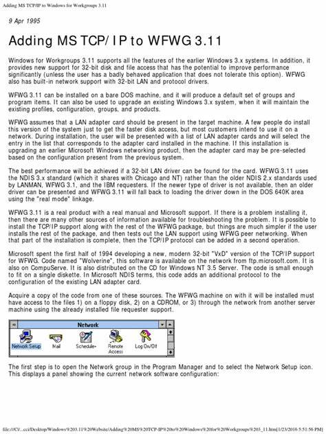 TCP/IP on Windows for Workgroups 3.11 in 2025 under QEMU