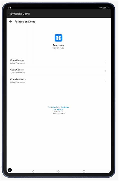 Permission Application in HarmonyOS