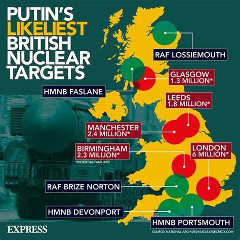 Was müsste passieren, damit Großbritannien mit Russland Krieg führt?
