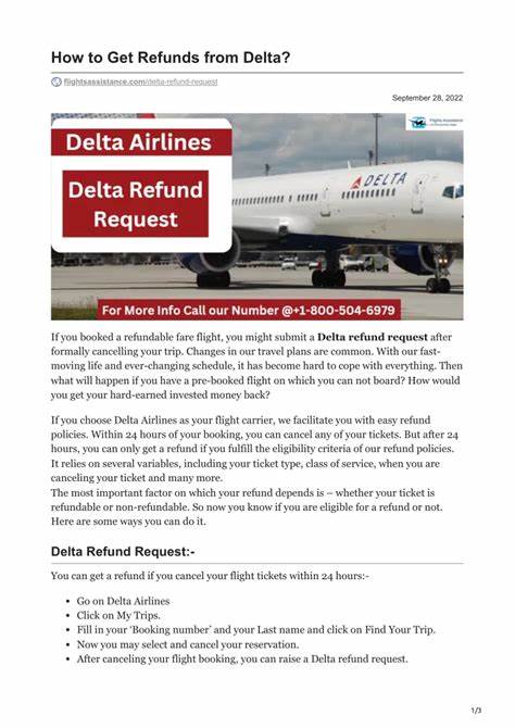 How to get a refund from Delta Airlines?