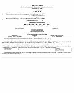 Analyst Report: Albemarle Corp