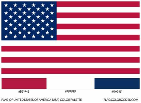 Flag palette: HEX codes of flag colors