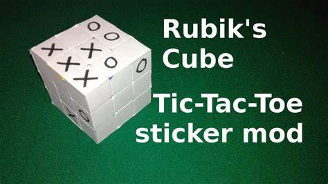 Tic Tac Toe Rubik's Cube / Sticker Mod [video]