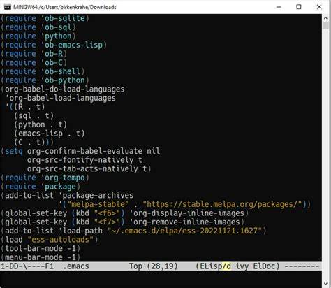 Emacs Starter Kit Config Generator