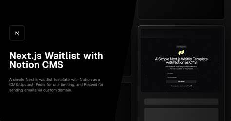Show HN: I built a Next.js 15 and Notion waitlist template to help launch faster