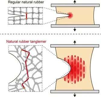 Natural rubber with high resistance to  crack growth