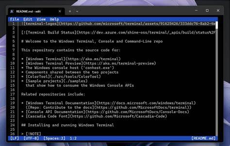 Microsoft's Edit on Windows is a new command-line text editor