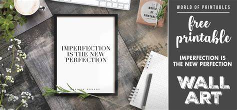 Imperfections as the New Perfections?