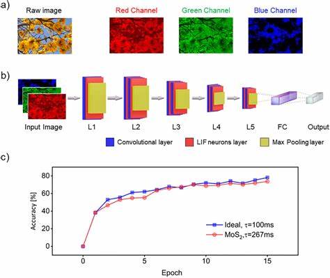 Monolayer MoS2 for Spiking Neural Networks Enabled Machine Vision Applications