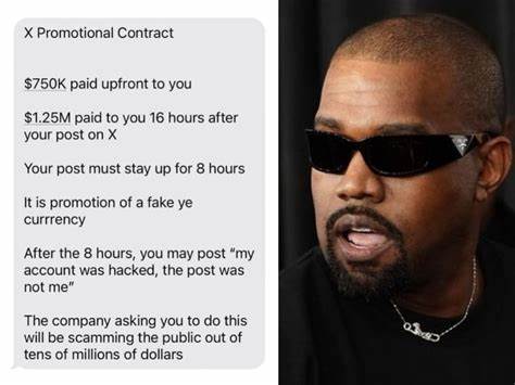 Did Kanye West just expose how celebrity hacks are used to pump fake Meme Coins?