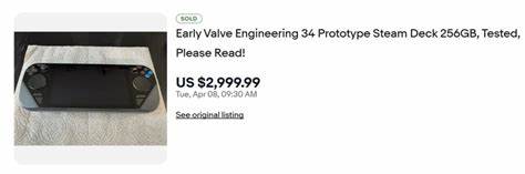 Somebody bought that $3k Steam Deck prototype off eBay