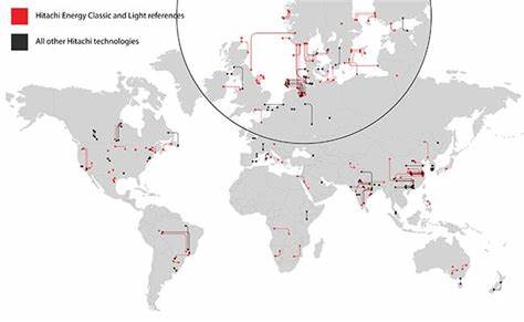 Worldwide power grid with glass insulated HVDC cables