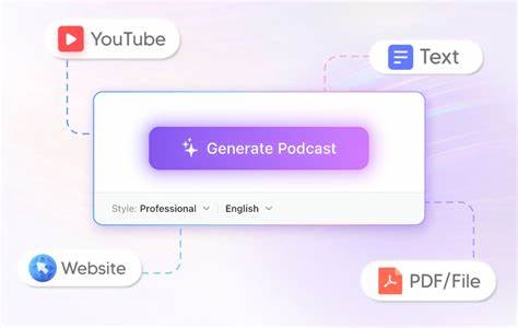 Turn text, pdf, link and YouTube to Podcast with AI