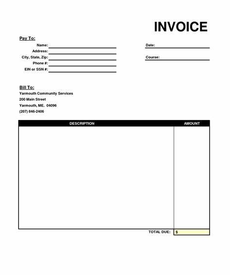 Easy Invoice Template