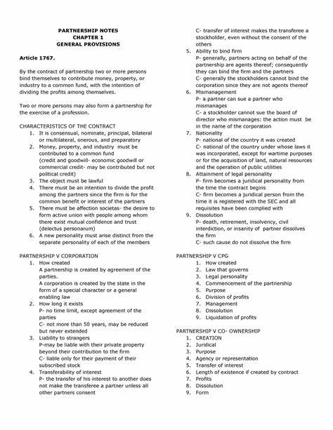 Chapter One – General Partner