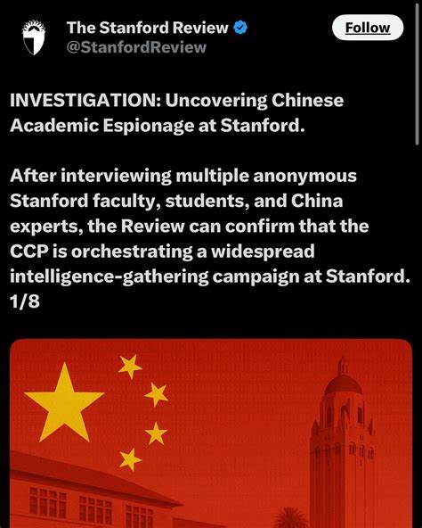 Chinese Academic Espionage at Stanford