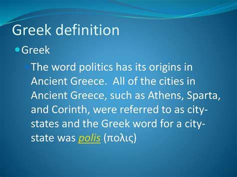 Greeks Definition