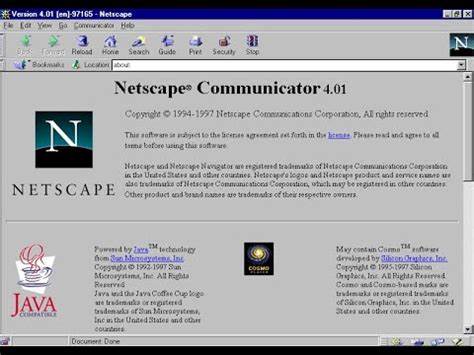 Netscape Communicator Datasheet (1997)