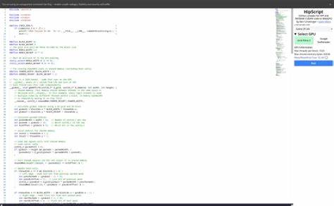 HipScript: CUDA in Web Browser
