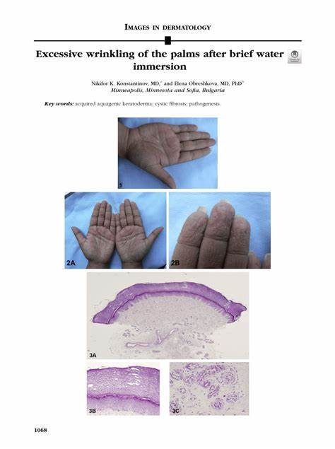 Repeatability of wrinkling topography patterns in water-immersed human fingers