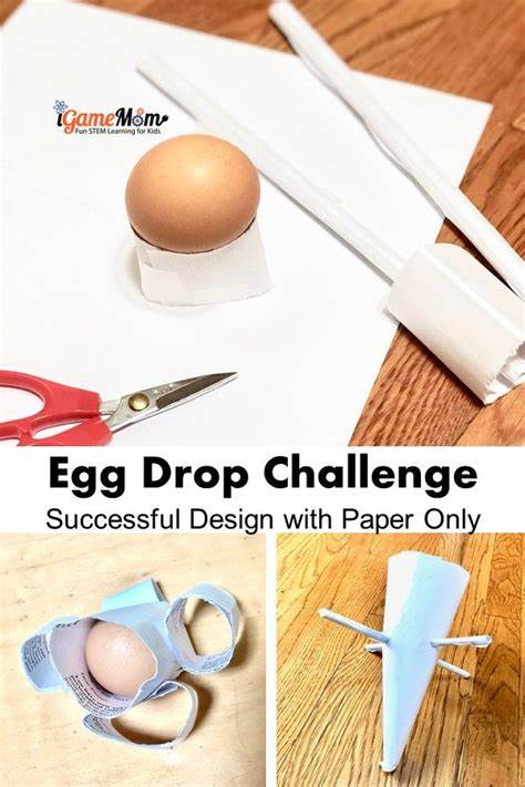 The key to a successful egg drop experiment? Drop it on its side