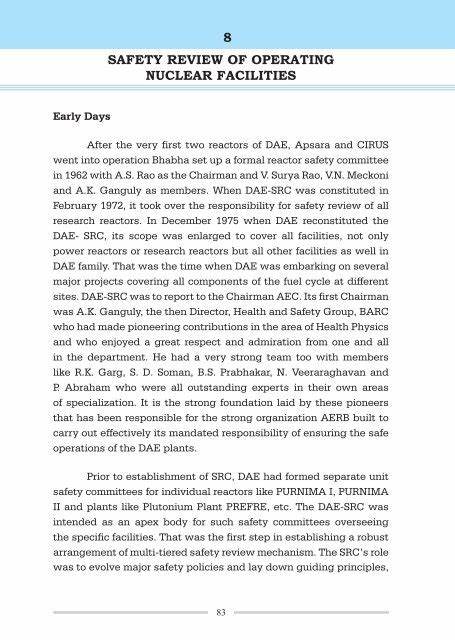 Nuclear Safety Review for the Year 2000