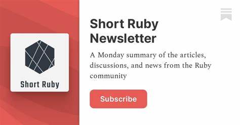 Short Ruby Newsletter – edition 140