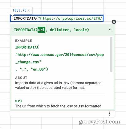 So importieren Sie Kryptowährungspreise in Google Sheets – groovyPost
