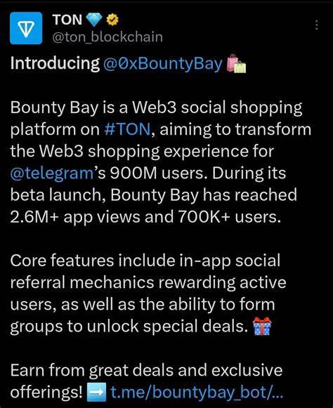 Bounty Bay: Ton’s Web3 Shopping Platform for Telegram - Altcoin Buzz