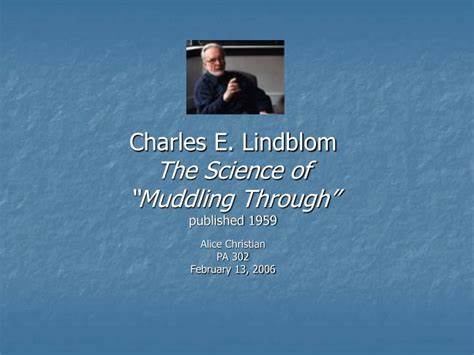 The Science of "Muddling Through" (1959) [pdf]