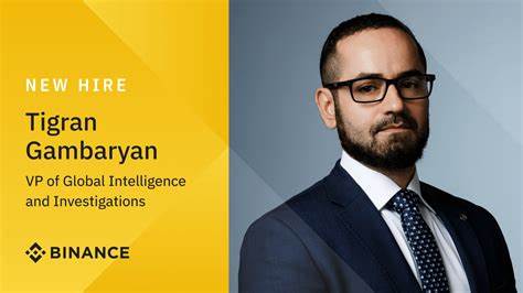  Tigran Gambaryan formally resigns from Binance following return to US 