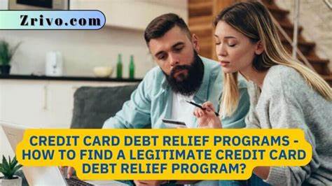 Are credit card debt relief programs legit?
