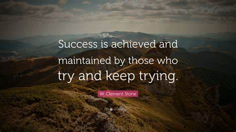 Behaving as if you were trying to succeed