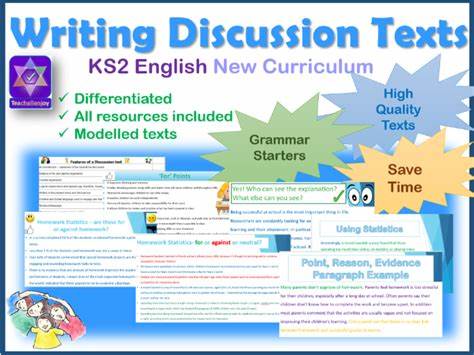 KS1 / KS2 English: How to write a discussion text