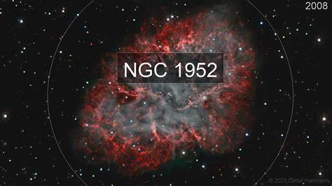 Crab Nebula (time-lapse movie 2008-2022)