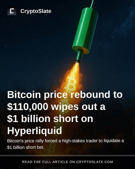 Bitcoin price rebound to $110,000 wipes out a $1 billion short on Hyperliquid