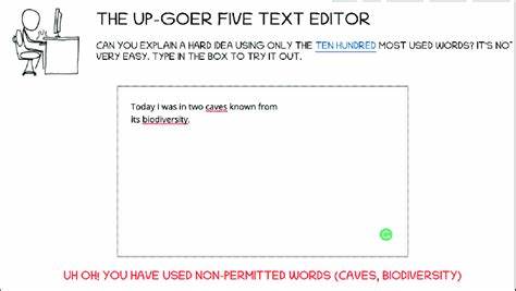 The Up-Goer Five Text Editor