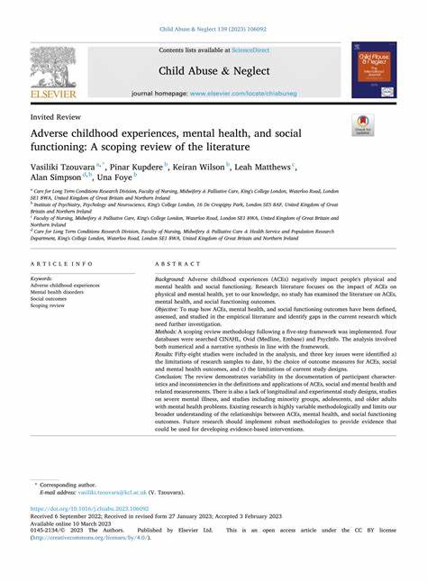 Adverse childhood experiences and interpersonal functioning: A systemic review