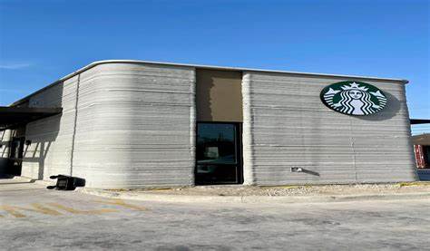 Starbucks' new Texas drive-thru the coffee giant's first 3D printed store in US
