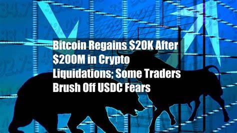 Bitcoin Regains $20K After $200M in Crypto Liquidations; Some Traders Brush Off USDC Fears