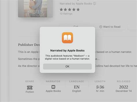 AI Audiobooks are not accessible