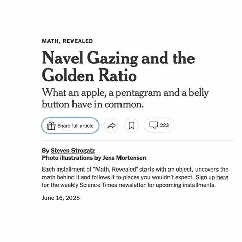 Navel Gazing and the Golden Ratio