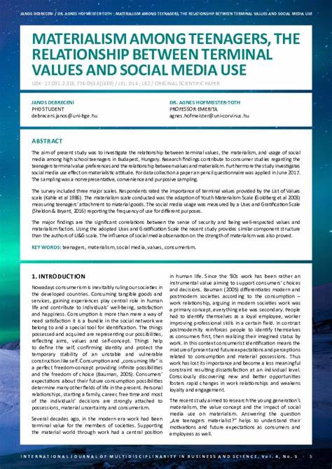 Testing the directional relationship between social media use and materialism