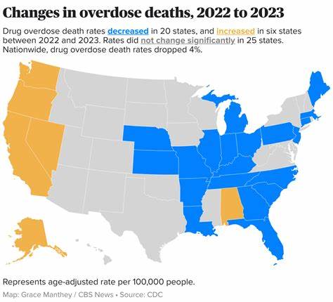 August 2023 marked the turning point in U.S. drug overdose crisis