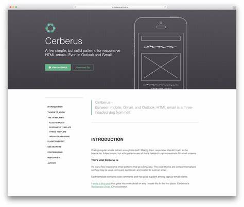 Cerberus – Components and templates for responsive, accessible HTML email