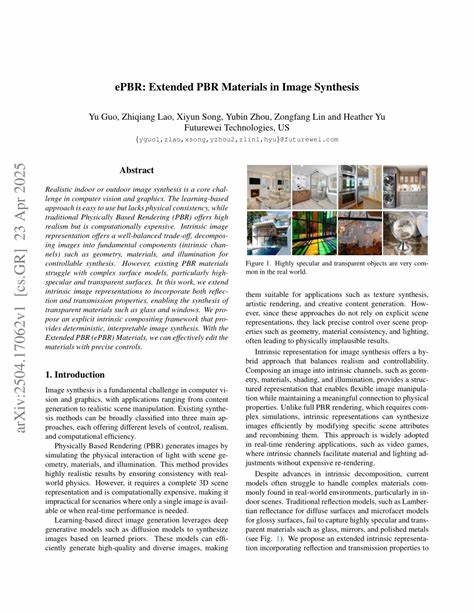 EPBR: Extended PBR Materials in Image Synthesis