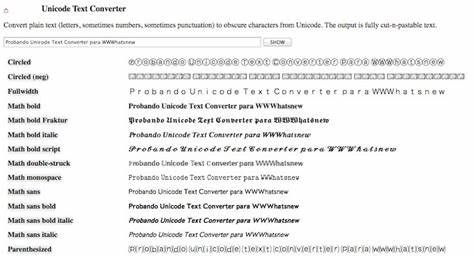 Unicode Text Converter