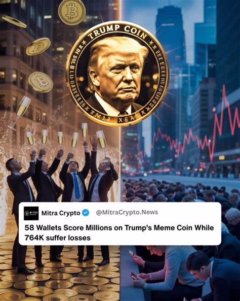 58 Crypto Wallets Made Over $1.1 Billion On Trump’s Meme Coin While 764,000 Lost Money On It, New Data Shows
